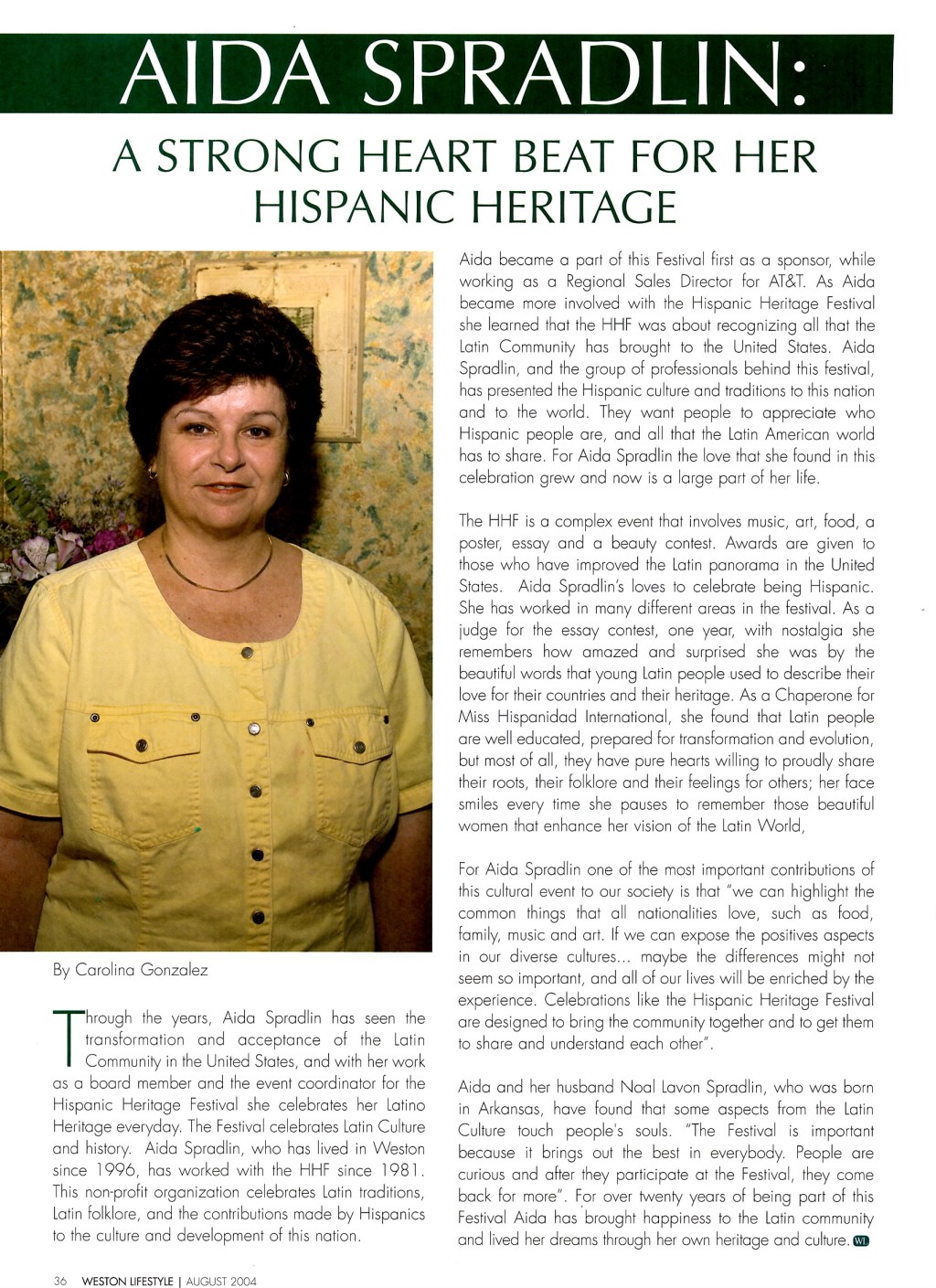 Aida Spradlin: A Strong Heart Beat for her Hispanic&nbsp;Heritage