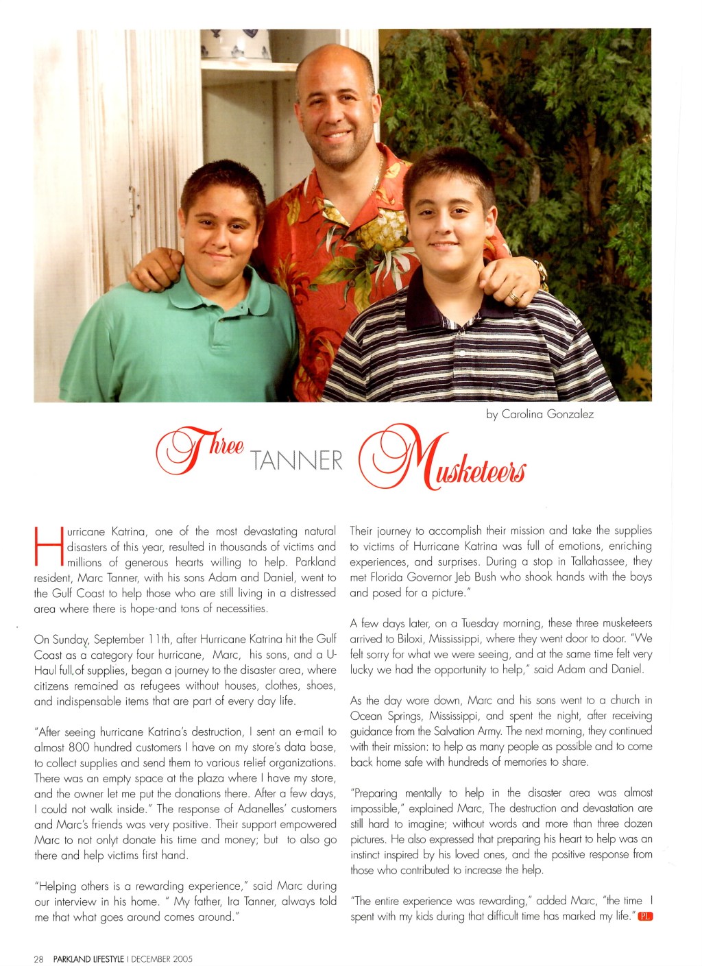 Three Tanner Musketeers