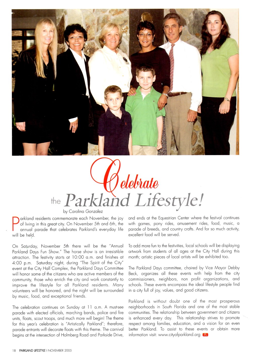 Celebrate the Parkland&nbsp;Lifestyle