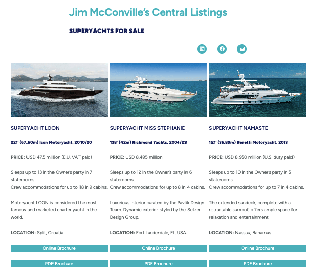 Website created by Carolina Gonzalez (Carolina Portilla Garces)
Superyachtbestbuys.com 